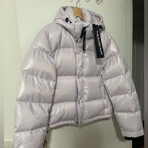 Aritzia Super Puff Jacket in Light Purple